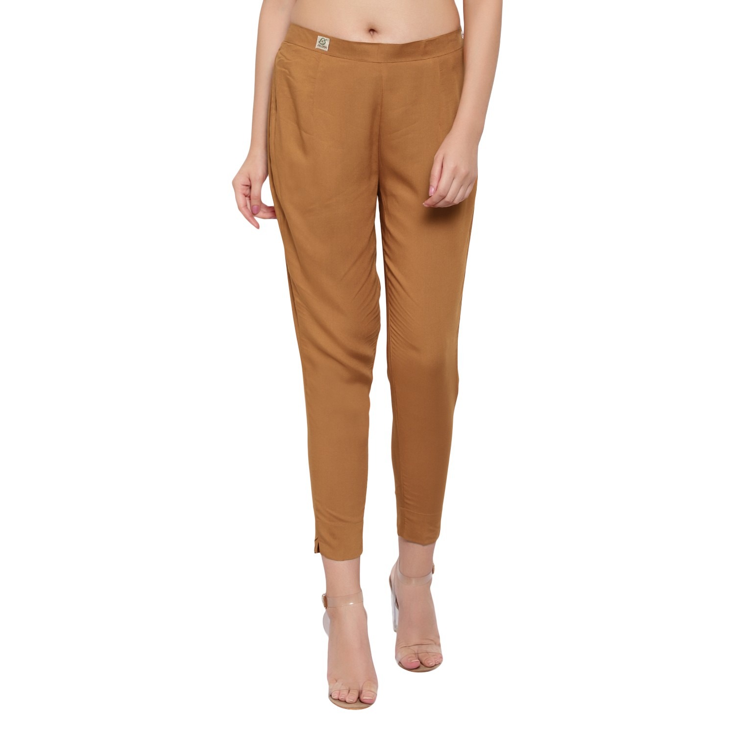 JDC Casual Solid Trouser  Brown  JDC Store Online Shopping