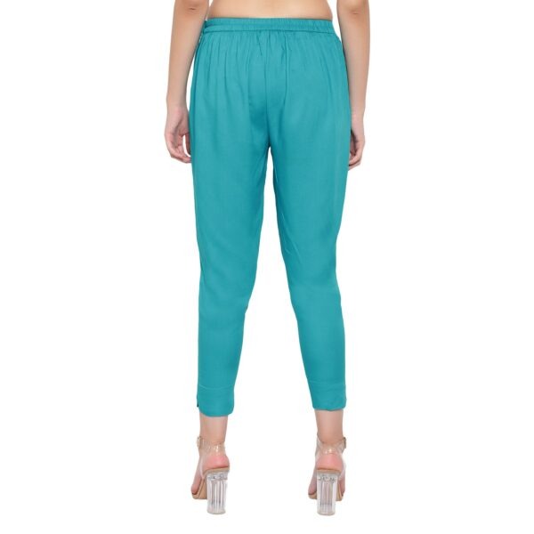 QRious Slim Fit Women Light Blue Trousers  Buy Turquoise QRious Slim Fit  Women Light Blue Trousers Online at Best Prices in India  Flipkartcom