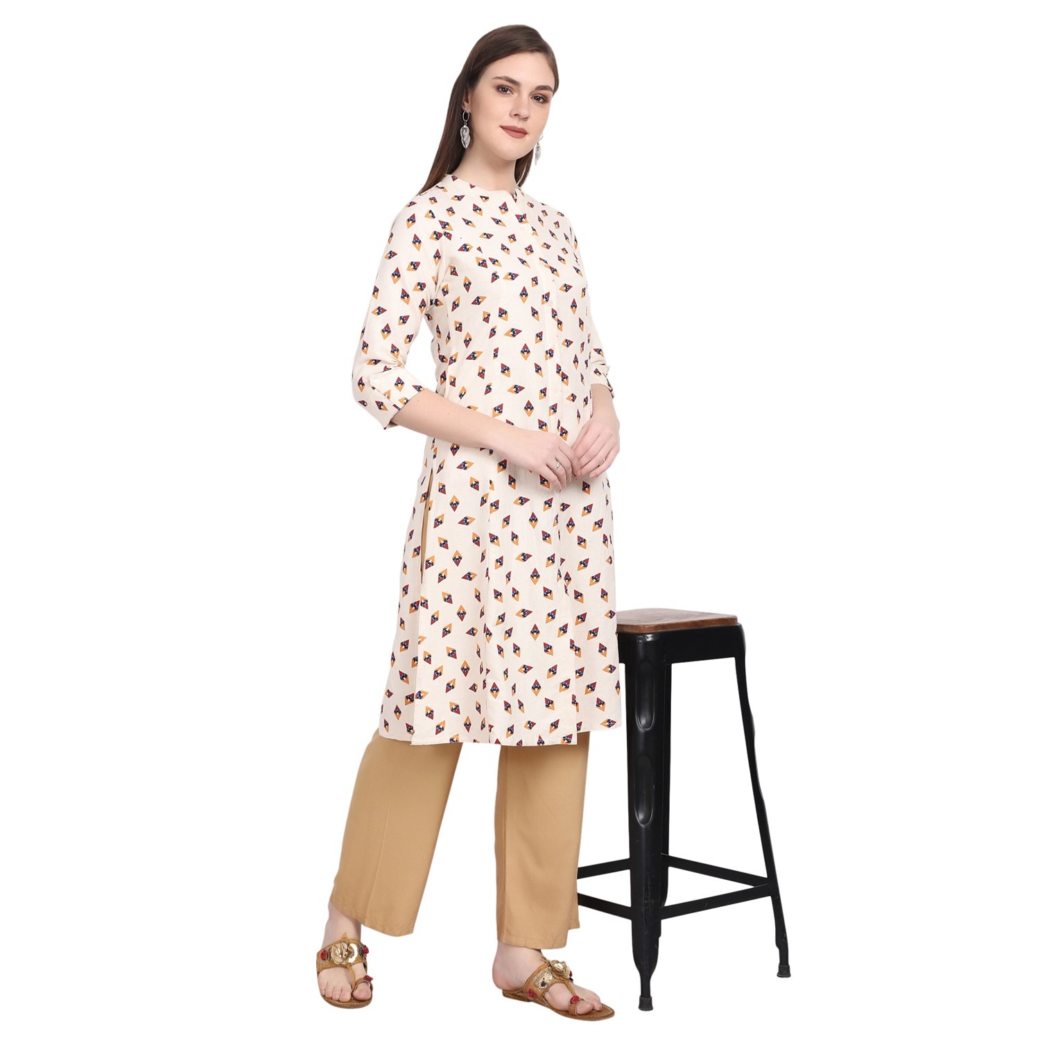 sawan honey vol 16 rayon slub formal wear straight kurtis online seller -  Krishna Creation | Kurti designs, Printed cotton dress, Kurti collection