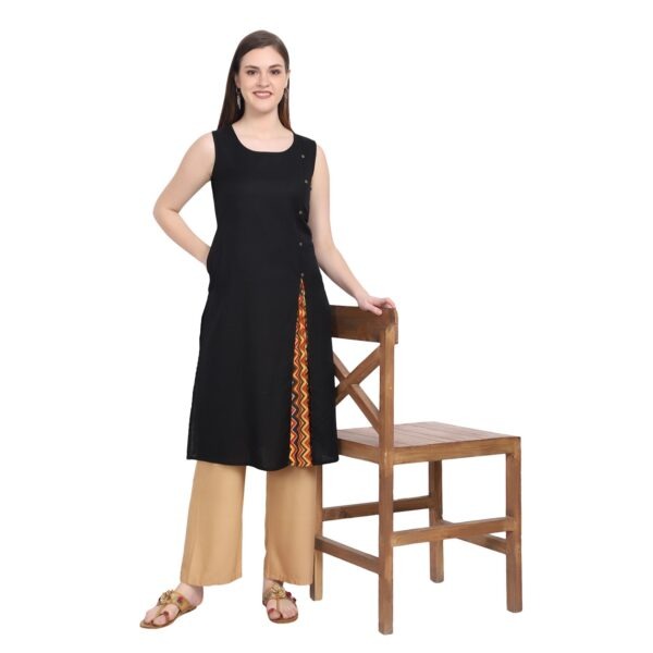 Buy S.A FASHION Straight Rayon Sleeveless Kurti for Women | Regular Wear  Printed Plain Kurtis for Women | Formal Kurtis for Women Office Wear Green  at Amazon.in