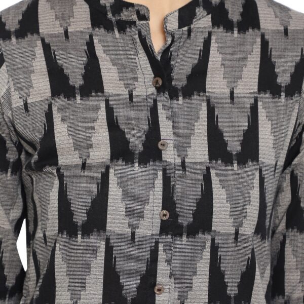 Women’s Black Ikat Print Kurti