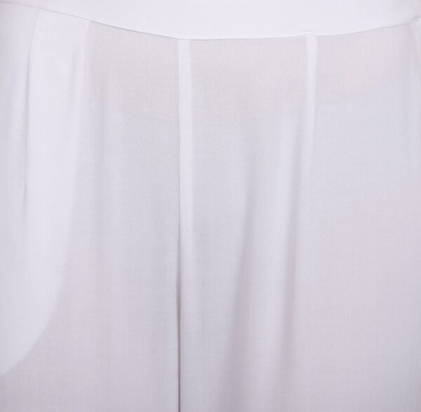 Women White Rayon Trouser