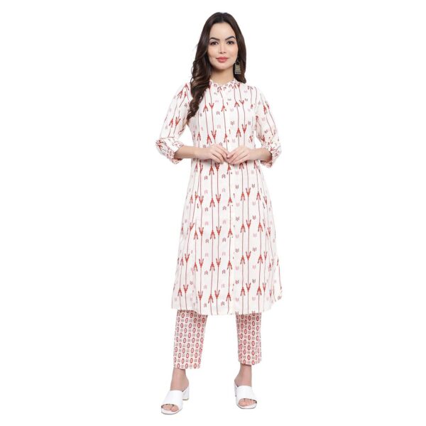 Pure Cotton Indo Era Blue Printed A-Line Kurta Trousers With Dupatta Set at  Rs 1517/piece in Surat