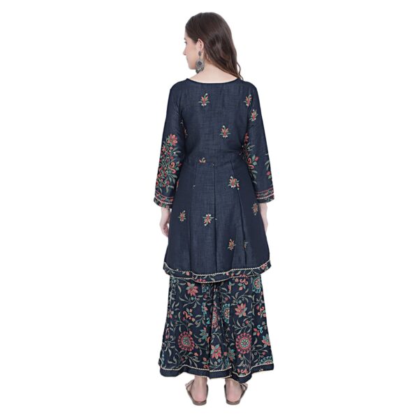 Aksha Grey Color Glamourous Glimpse Sharara Set