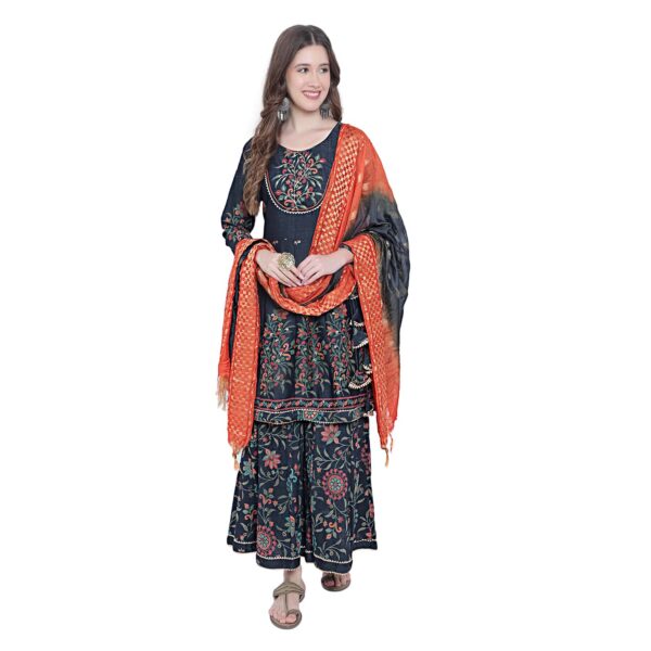 Aksha Grey Color Glamourous Glimpse Sharara Set