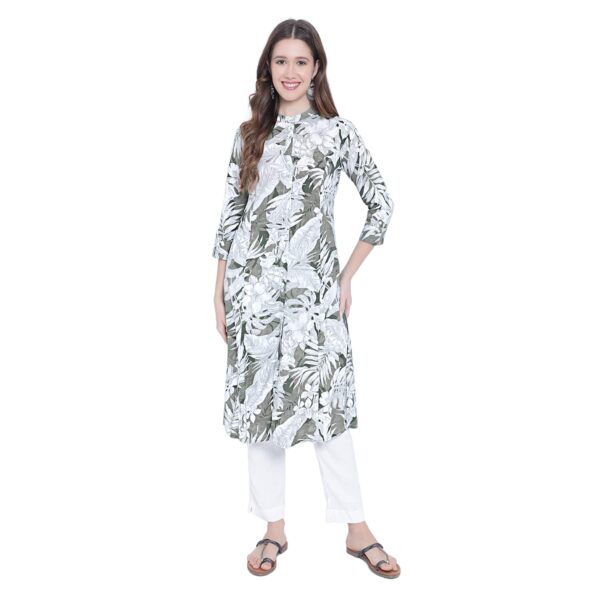 Aksha A-Line Mehandi Magic Kurti