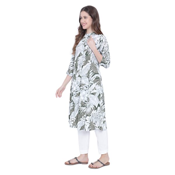 Aksha A-Line Mehandi Magic Kurti