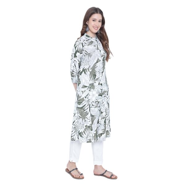 Aksha A-Line Mehandi Magic Kurti