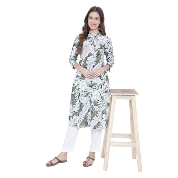 Aksha A-Line Mehandi Magic Kurti