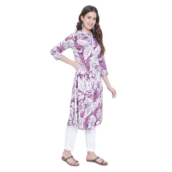 Aksha A-Line Wine Crimson Charm Kurti