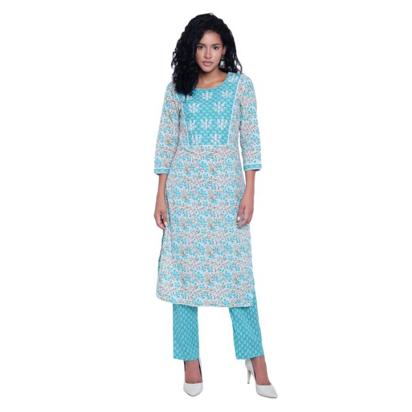 Medium Brown Stripe Cotton Kurti Trouser Set, Plain at Rs 250/piece in  Meerut