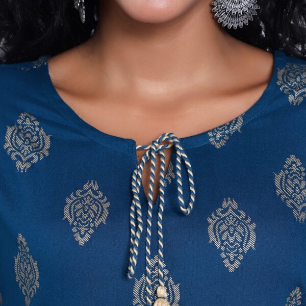 Buy Kalini Women Green Ethnic Motifs Embroidered Keyhole Neck Flared  Sleeves Anarkali Kurta Online at Best Price | Distacart