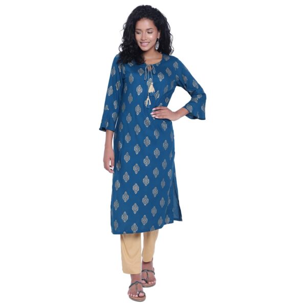Ladies A- Line Naira Cu Pattern Kurti at Rs 350 | Designer gown in Surat |  ID: 24992215191