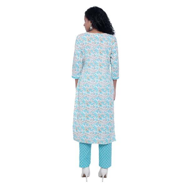 Women's Embroidered Viscose Rayon Naira Cut Kurta Pant & Dupatta Set (Rani)  - Charu | Kurta with pants, Women salwar suit, Women