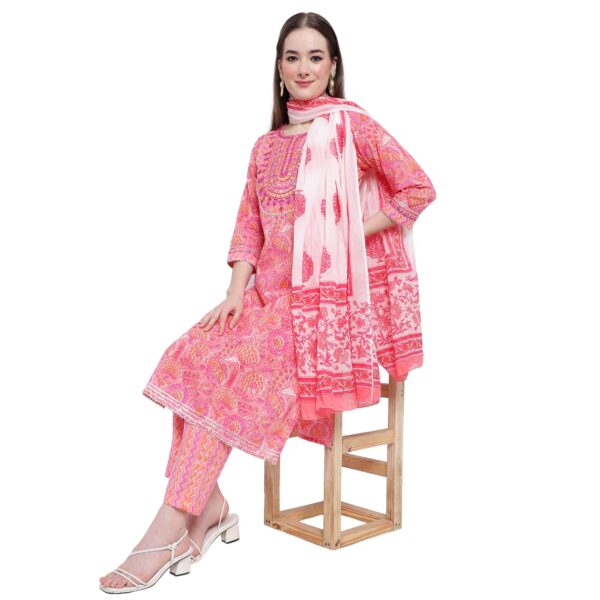 Aksha Chic Ensemble Pink Trouser Set1