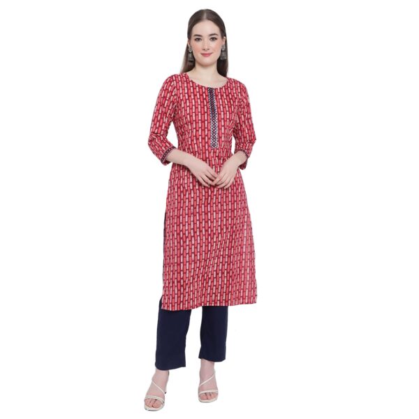 Aksha Floral Flourish Maroon Kurta