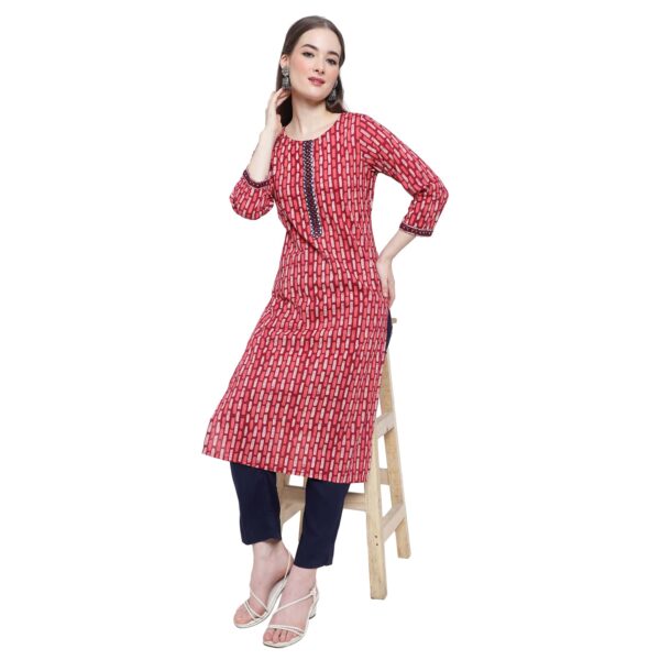 Aksha Floral Flourish Maroon Kurta2