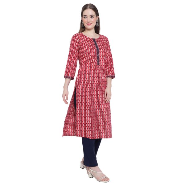 Aksha Floral Flourish Maroon Kurta4
