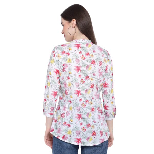 Aksha Modern Muse Tunic Pink Short Top Kurtis