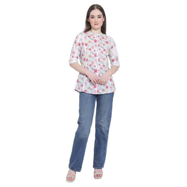 Aksha Modern Muse Tunic Pink Short Top Kurtis6