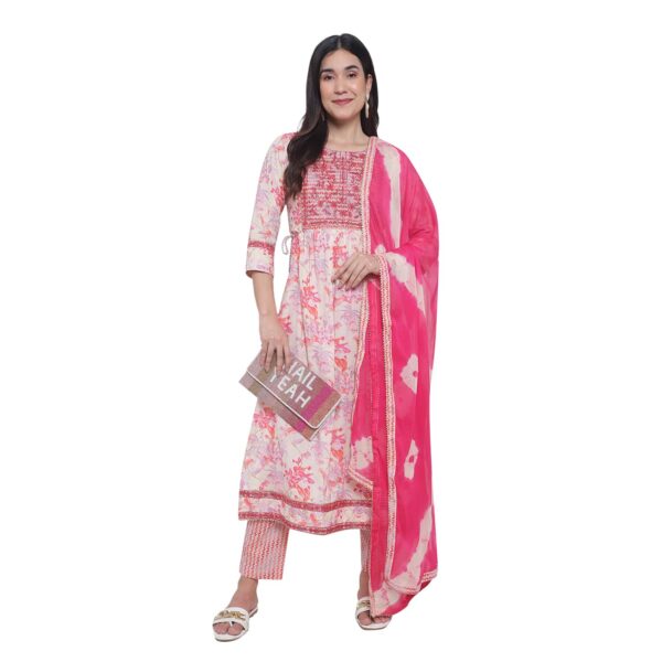 Cotton Aksha Chic Ensemble Pink Trouser Set, Machine Wash, 150 at Rs  1050/piece in New Delhi