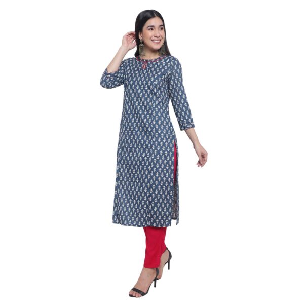 Contemporary Charm Blue Color Women’s Kurtas.