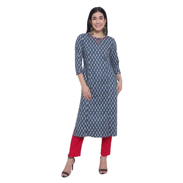 Contemporary Charm Blue Color Women’s Kurtas