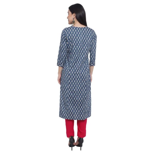 Contemporary Charm Blue Color Women’s Kurtas1.
