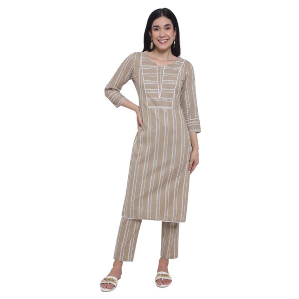 Rayon Print Nayra Kurti, Pant /Trouser And Dupatta Set | Crony Enterprises