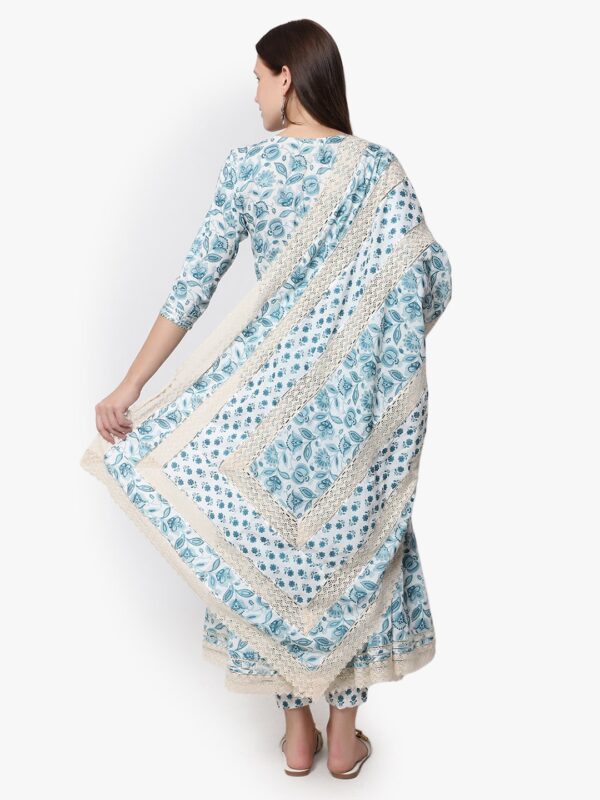 Angrakha Satisfaction Rama Green Anarkali Set5