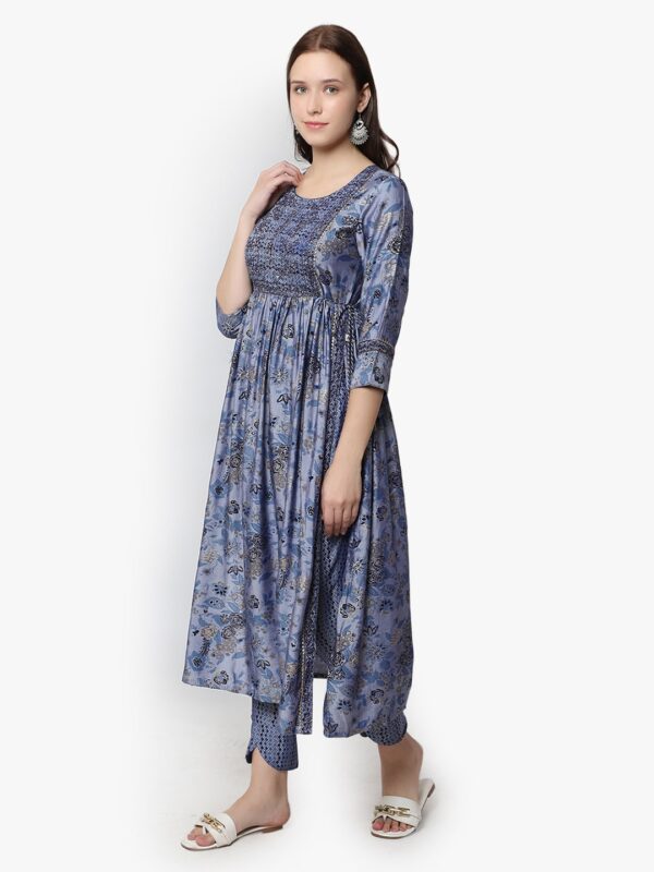 Culture Attire Royal Blue Naira Ladies Suit6