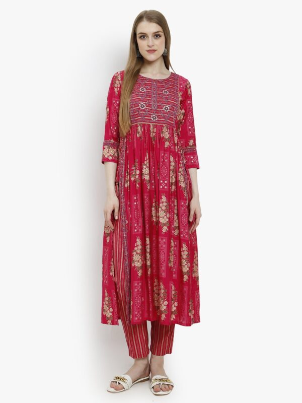 Elegant Ensembles Pink Ladies Naira Suit 5