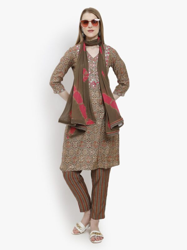 Urban Ensemble Mehandi Trouser Sets