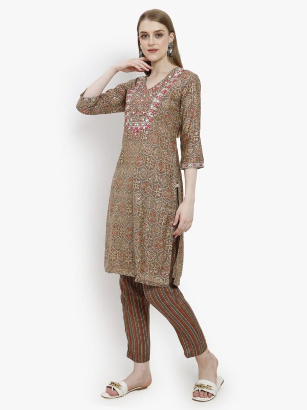 Urban Ensemble Mehandi Trouser Sets2