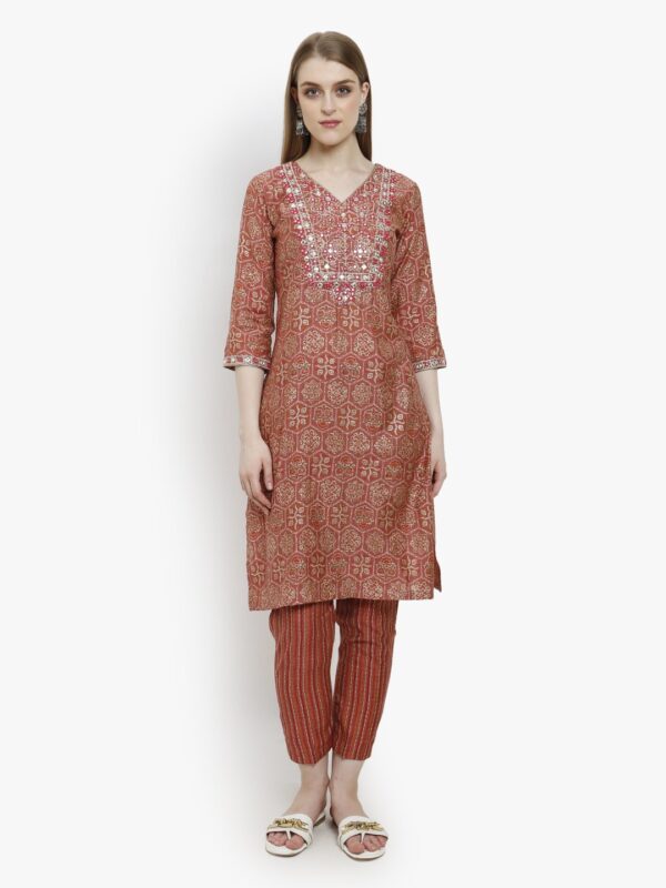 Urban Ensemble Wine Trouser Sets3