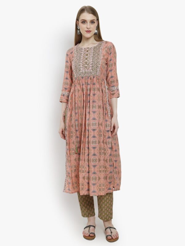 Versatile Vibe Pink Ladies Naira Suit1