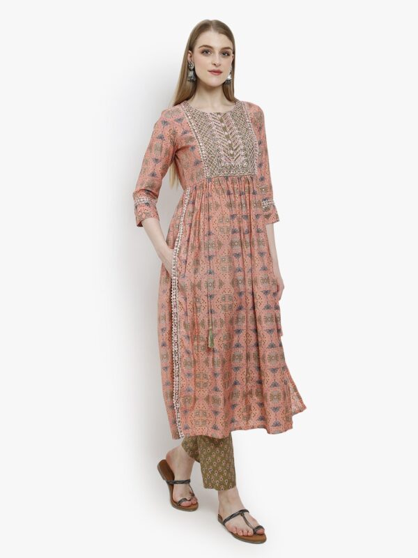 Versatile Vibe Pink Ladies Naira Suit2