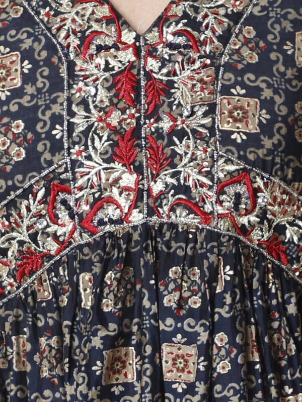 Aliya Opulent Outfit Blue Women Ladies Suit1.