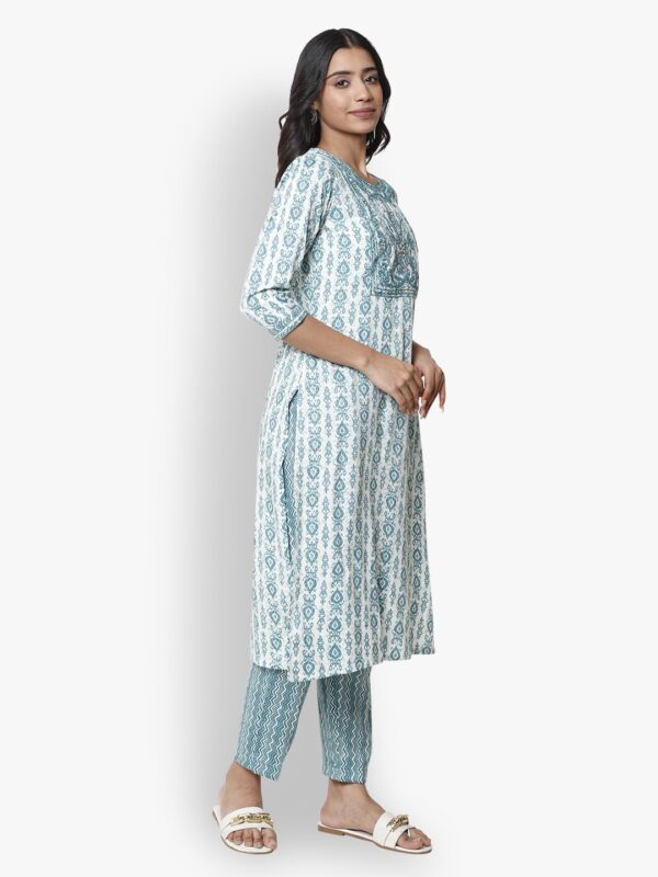 Artistical Rama Green Ladies Suit3