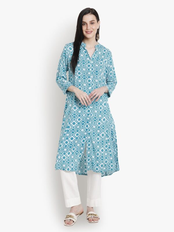Dynamic Diva Rama Green Women Ladies Kurti