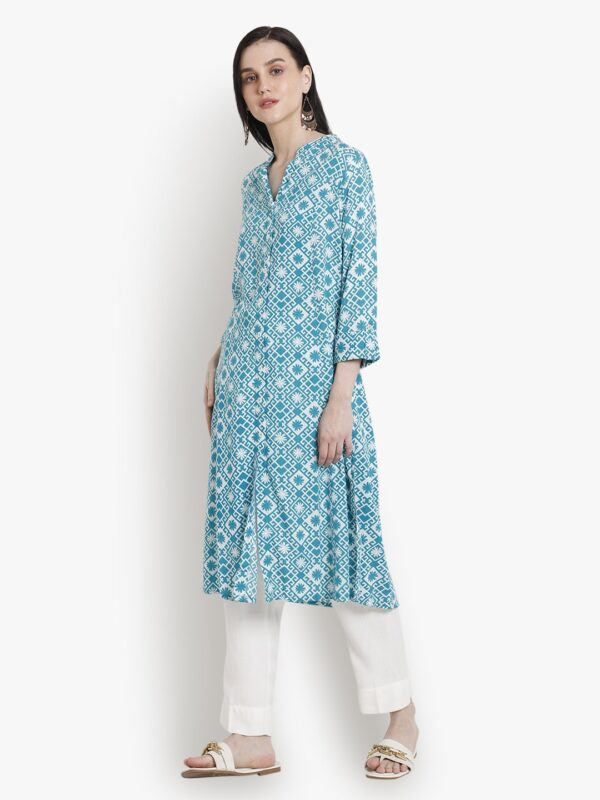 Dynamic Diva Rama Green Women Ladies Kurti1.