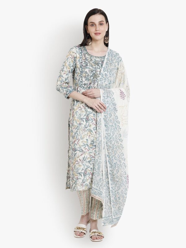 Effortless Elegance Rama Green Women Ladies Suit1..