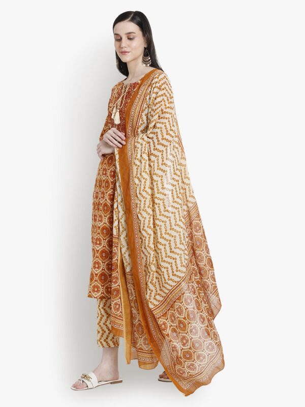 Longing Pairings Mustard Women Ladies Suit..