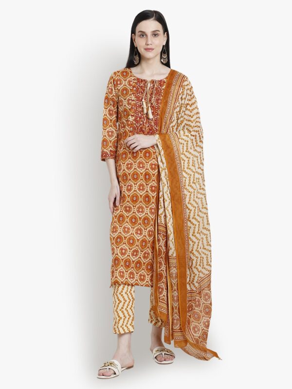 Longing Pairings Mustard Women Ladies Suit1..