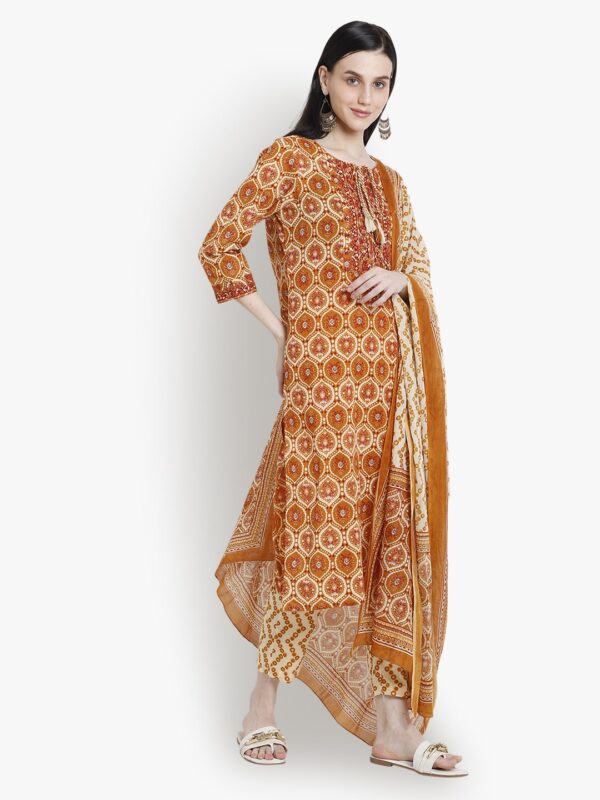 Longing Pairings Mustard Women Ladies Suit1