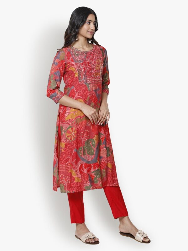 Tempting Red Women Ladies Suit2