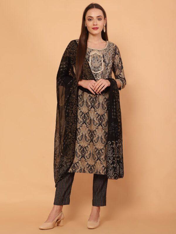 Graceful Garb Black Ladies Suit