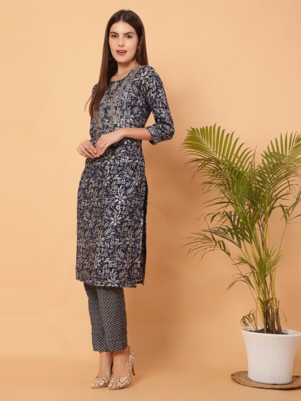 Radiant Rhythms. Blue Ladies Suit